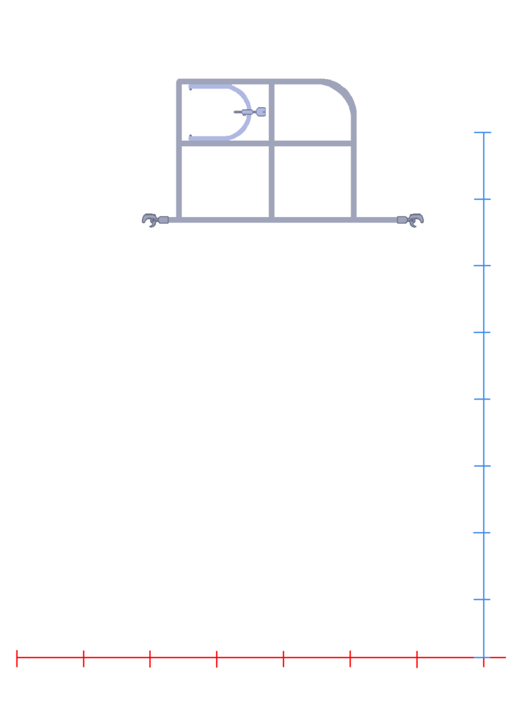 足場階段ステップガード正面定規付