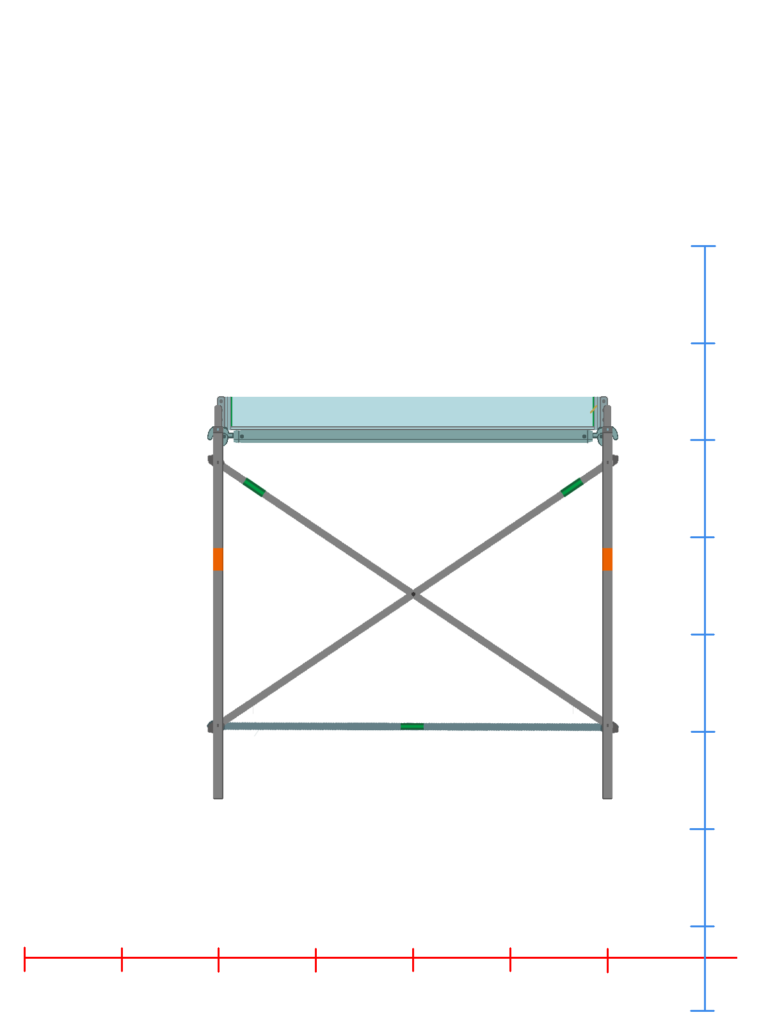 枠組足場1スパン巾木付(1829)ver914建枠