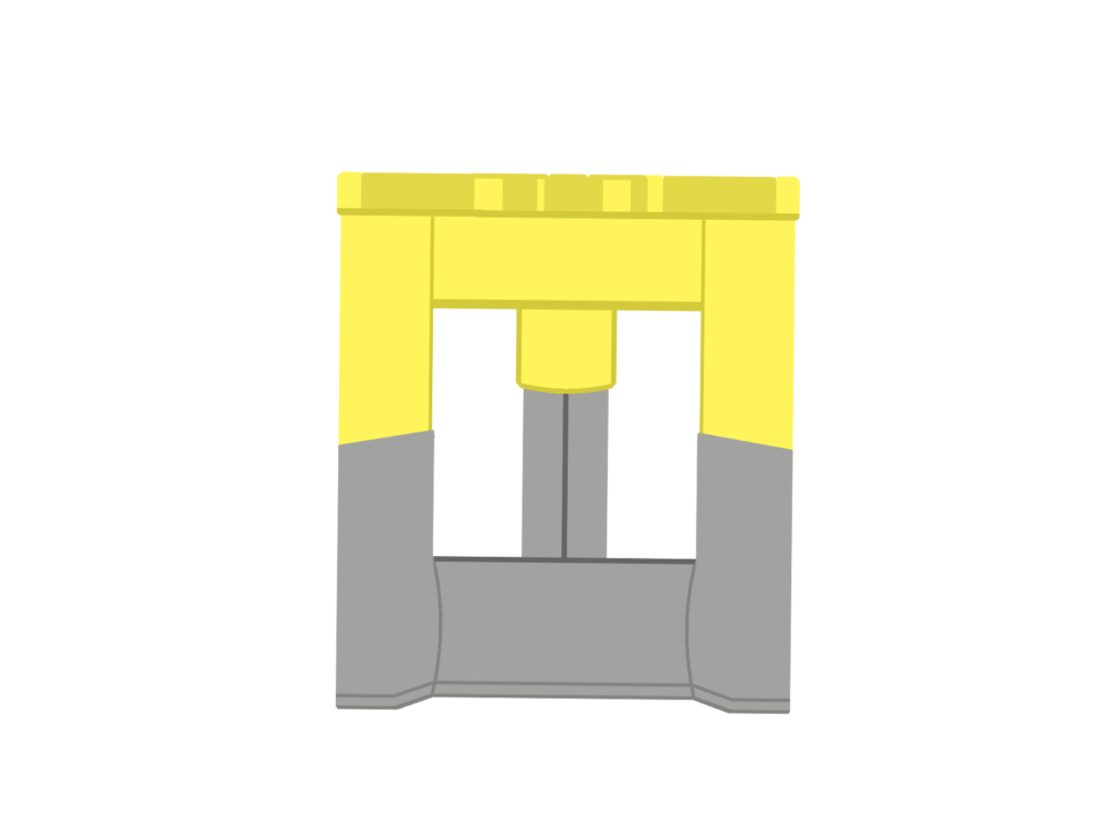 組立てたステップキューブ(オリオン黄)