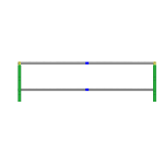 Aバリケード(緑)横面3mパイプ付定規付