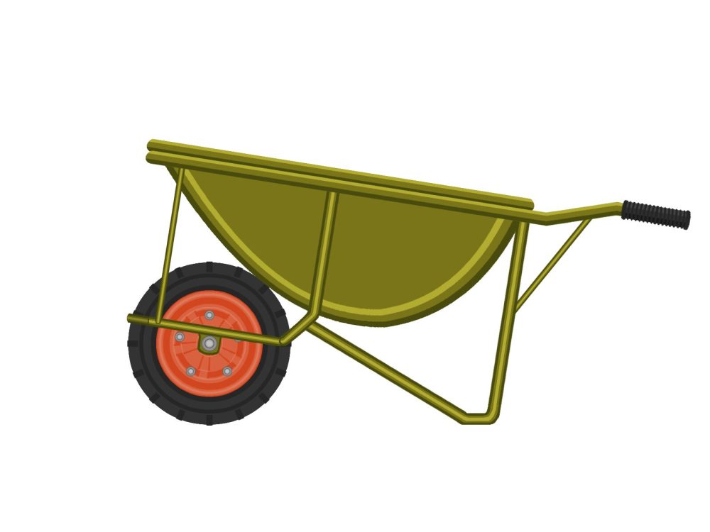 一輪車(ネコ車)横黄