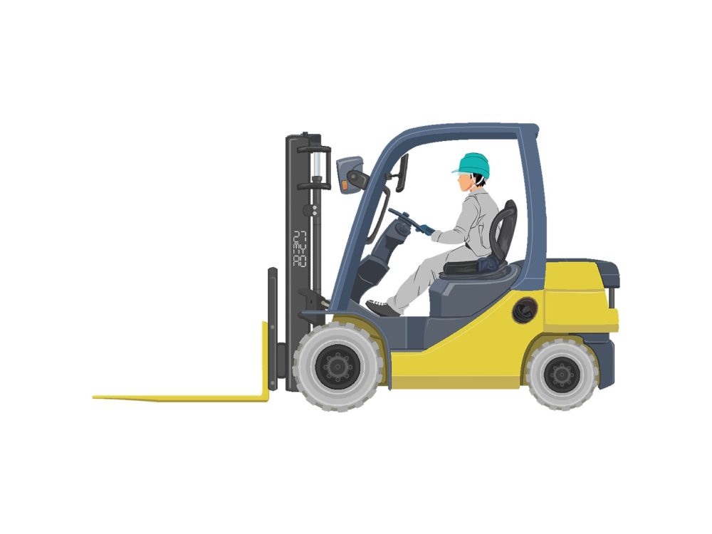 フォークリフト運転横(黄)