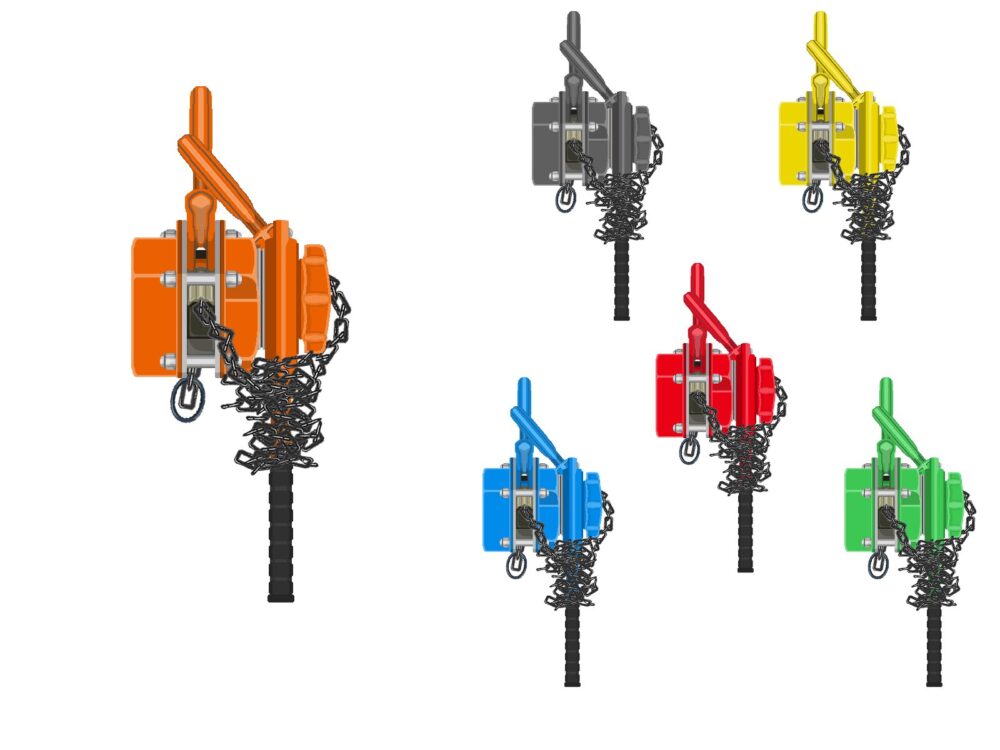 巻いたレバーブロック1横面