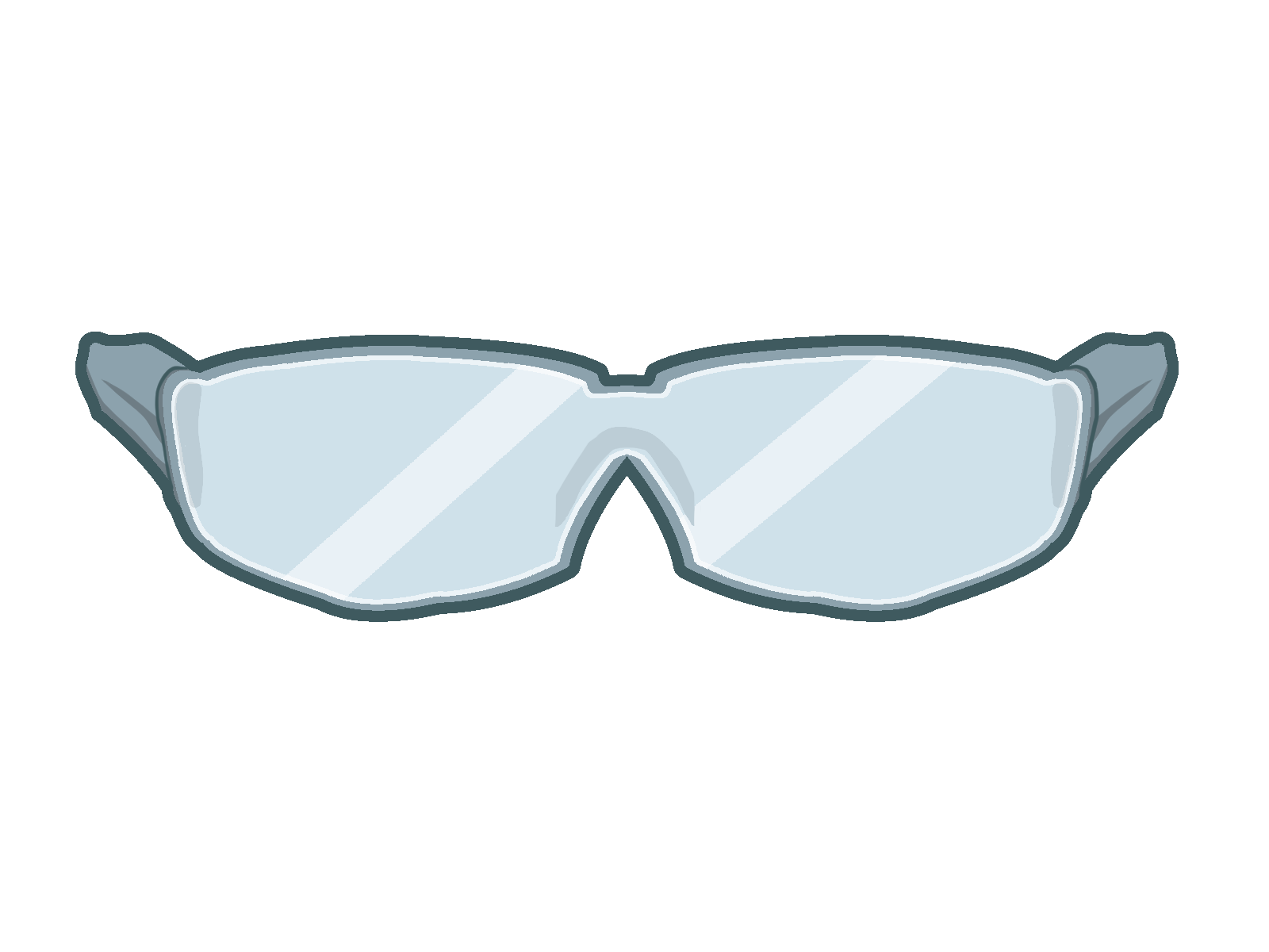 保護メガネ正面(カスタマイズ用)