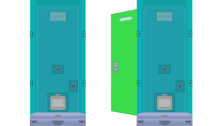 仮設トイレ後面(ノーマル)