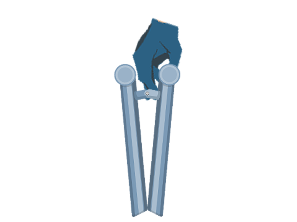 4001鉄筋パイプ馬で手を挟む(通常)